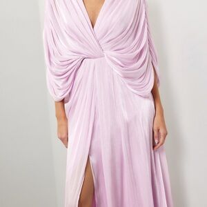 Elegant Pink Goddess Evening Gown